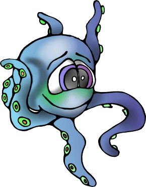 krake, kraken, blau, tintenfisch, tentakel, kopffssler, kopfssler, kopffuessler, kopfuessler, tintenfische, calamari, calamares, oktopuss, oktopus, oktopusse, mausebaeren, comics, komiks, by christine dumbsky