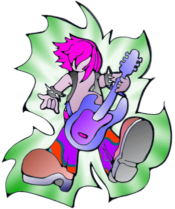 gitarrist, gitarrenspielen, gitarenspieler, gitarist, guitarplayer, guitar player, guitar hero, comics, kindercomics, by Christine Dumbsky