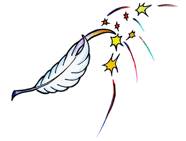 zauberfeder, schreibfeder, federhalter, schreiben, schreibe, schriftsteller, autor, feather, feathers, federn, feder, write, zauberfedern, magic feathers by Christine Dumbsky