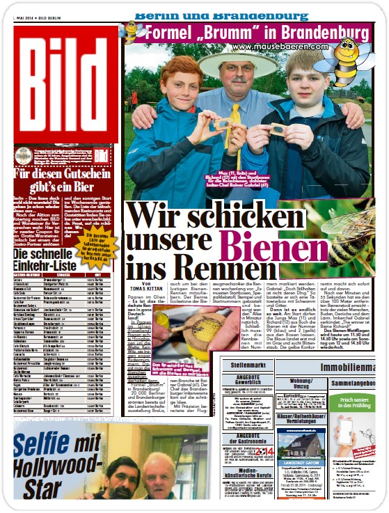 Mauseb&auml;ren in der Bildzeitung