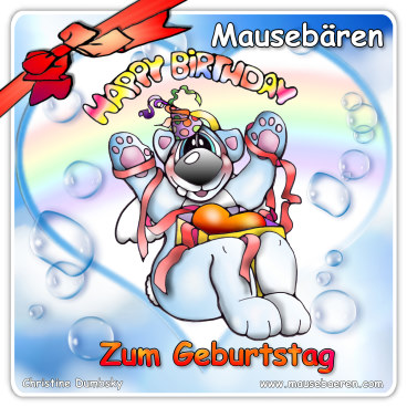 Zum Geburtstag, Autorin: Christine Dumbsky, Illustrationen: Christine Dumbsky, www.mausebaeren.com